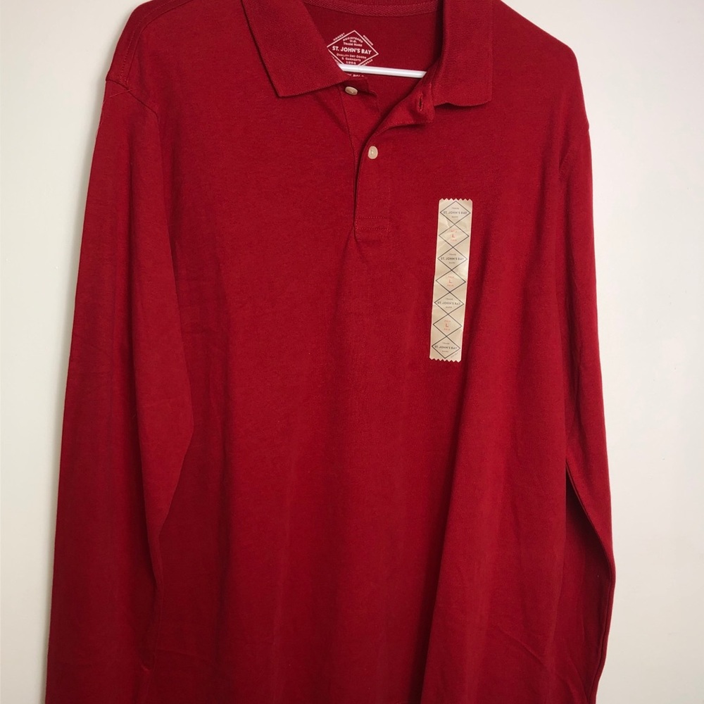 St. John’s Bay Sweater Legacy Polo. 100% Cotton. L
